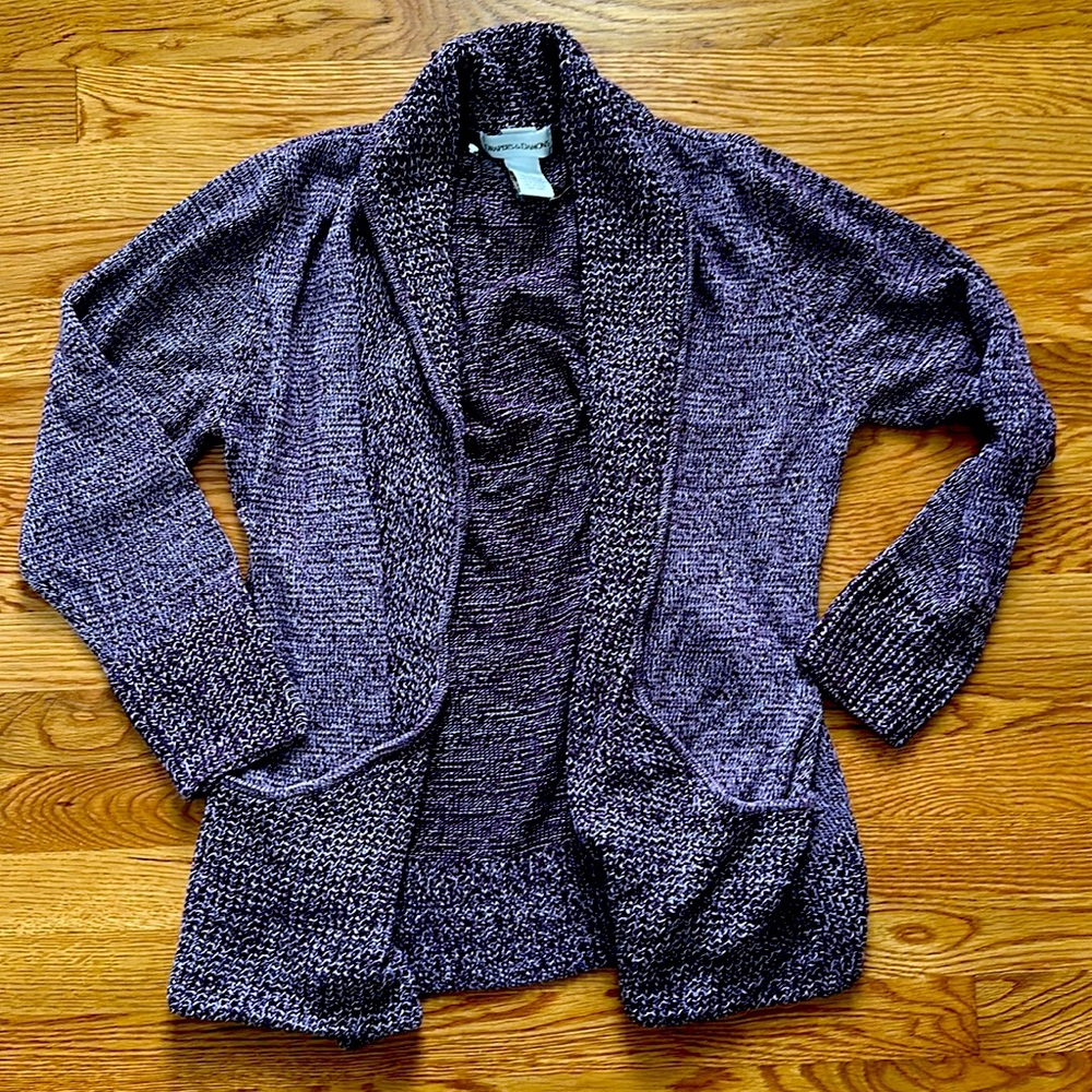 Beautiful purple sweater cardigan